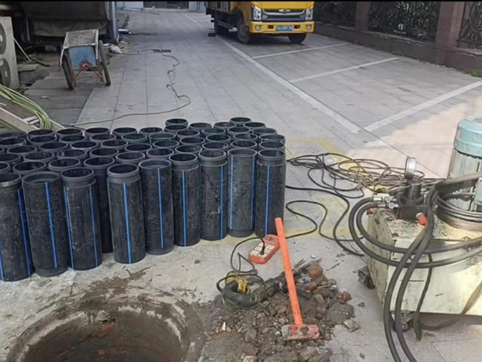 滨城PE置换管厂家 DN315置换管 非开挖管短管置换